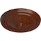 Ekena Millwork Reece Ceiling Medallion (Fits Canopies up to 2 3/8"), 12"OD x 1 3/4"P, Burnished Mahogany Crackle CM12REBMC - alternate 3